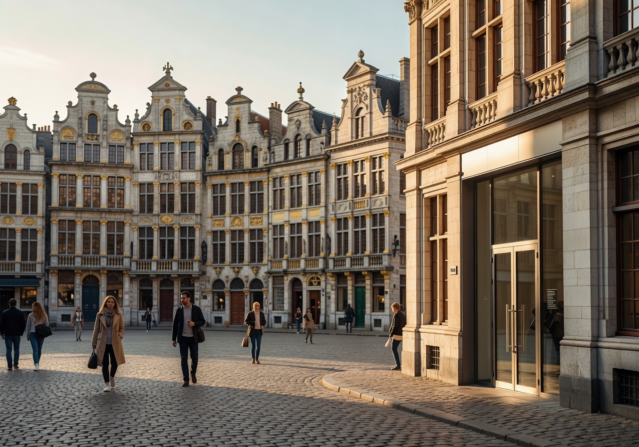 Historic Brussels square near an editorial office location